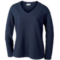 Ladies' Long-Sleeve V-Neck Pullover